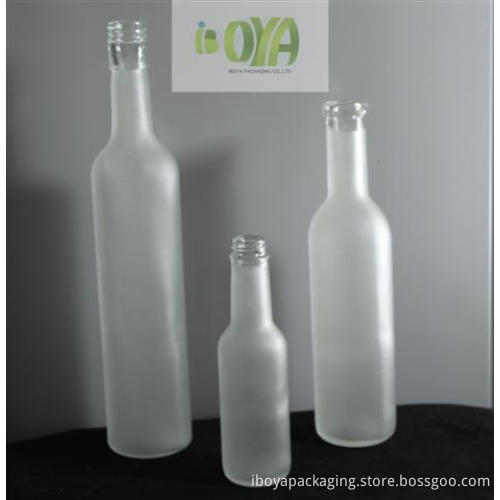 Frosted Vodka Wine Glass Bottle